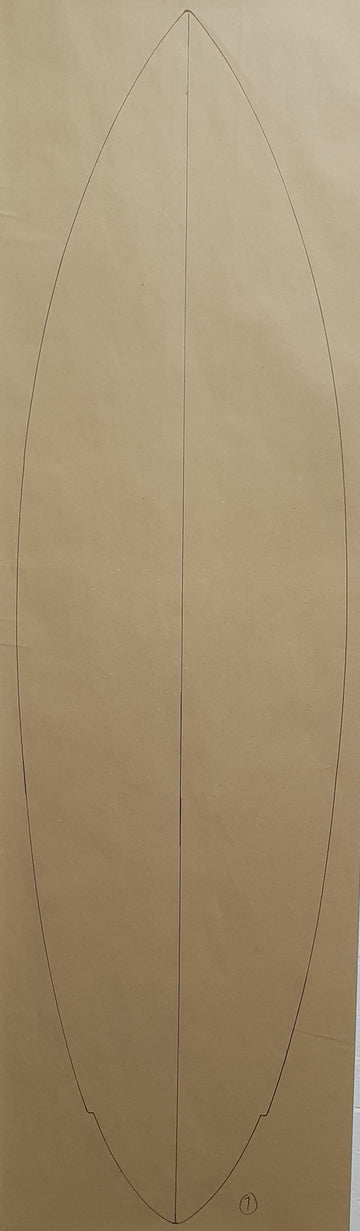 Single Fin 6'4xN131/8x203/4xT14 #7