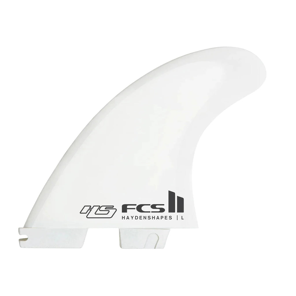 FCS II Hayden Shapes PC White Tri Fin Set Surfboard Fins FCS 