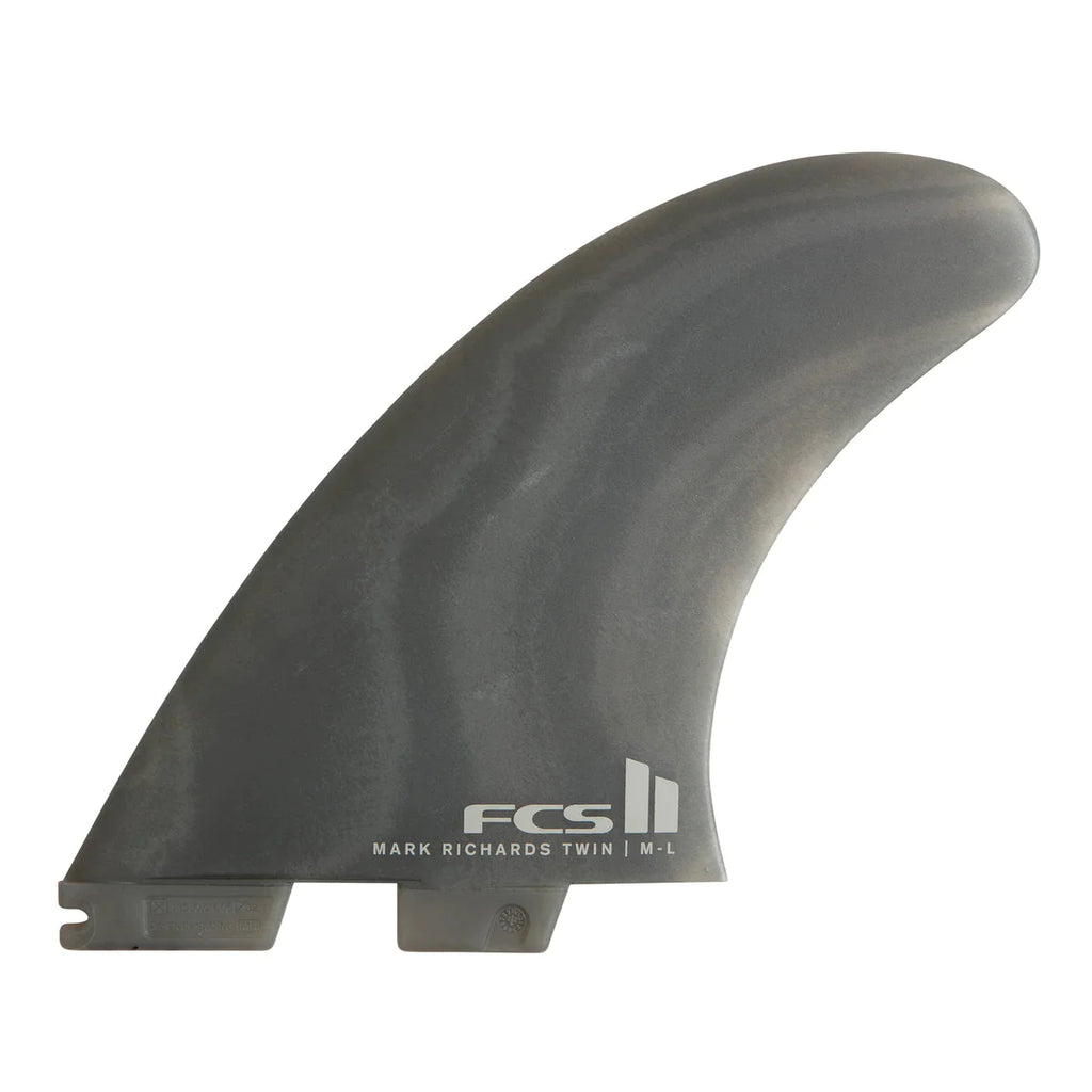 FCS II MR Neo Glass XLarge Smoke Twin + Stabiliser Fins Surfboard Fins FCS 