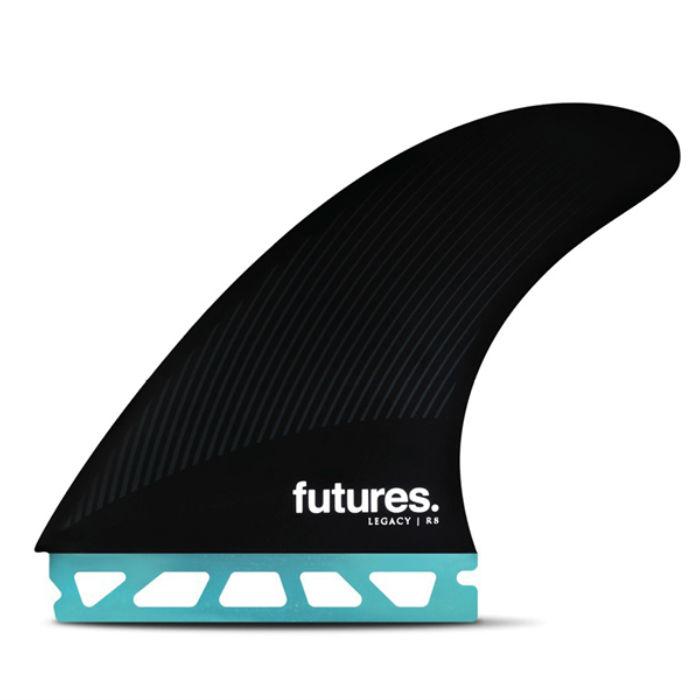 Futures R8 Legacy Series Rake HC Large Thruster Set Surfboard Fins Futures 