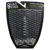 Slater Designs 5 Piece Arch Traction Pad Surfboard Tailpads Slater Designs Black/Grey 